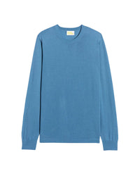 Pull à col rond en laine superfine - Pastel Blue