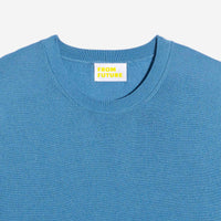 Pull à col rond en laine superfine - Pastel Blue