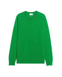 Pull à col rond en laine superfine - Summer Green