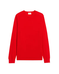 Pull à col rond en laine superfine - Summer Red