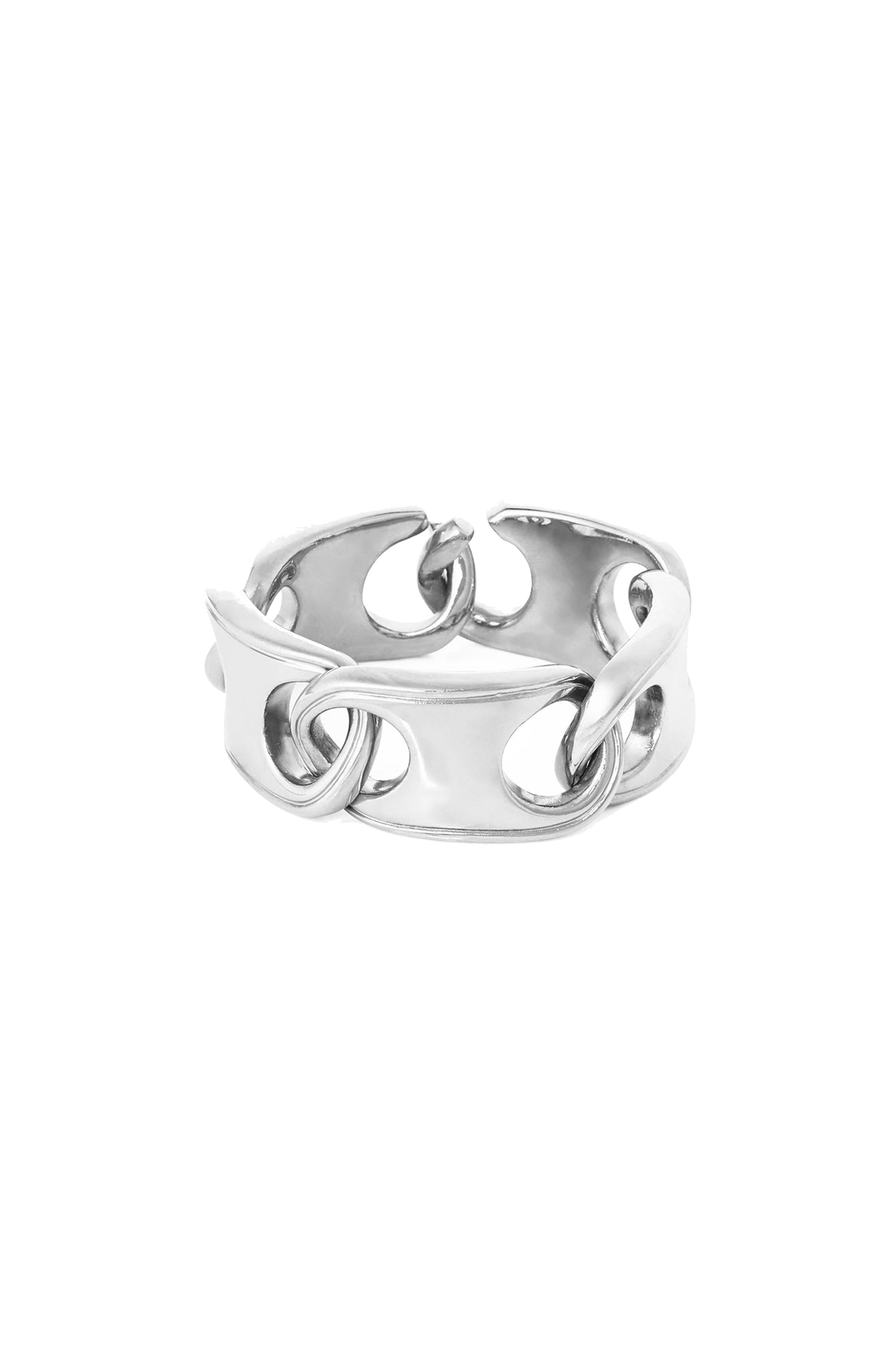 Bracelet grain de café entrelacé - Silver