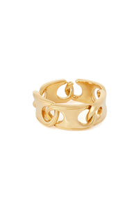 Bracelet grain de café entrelacé - Gold
