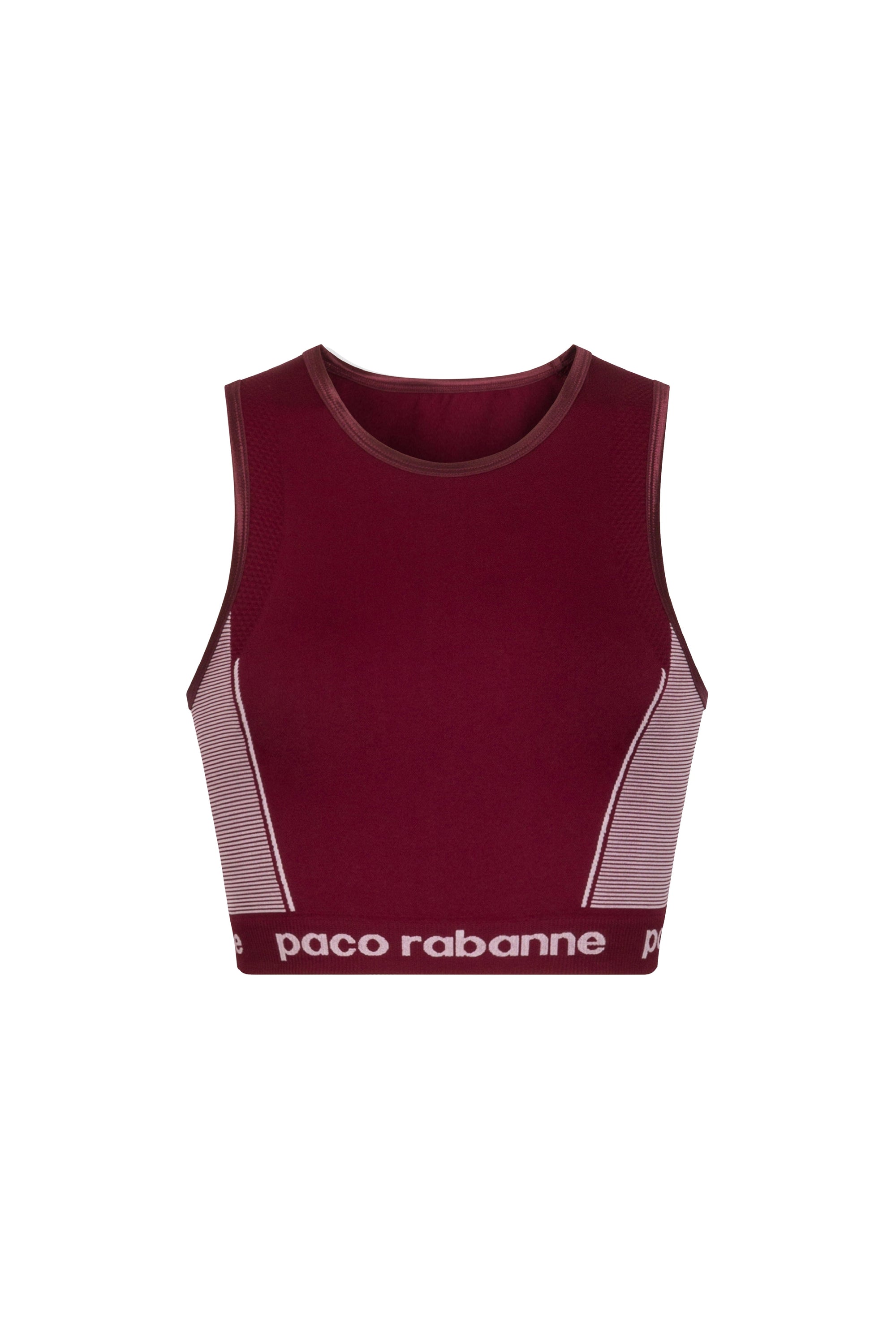 Brassière à encolure américaine - Bordeaux & Rose