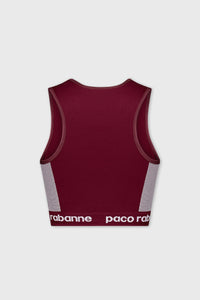 Brassière à encolure américaine - Bordeaux & Rose