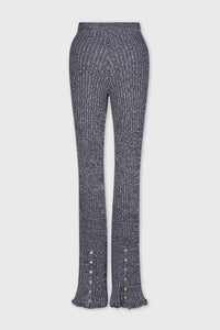 Pantalon côtelé en laine - Black & White