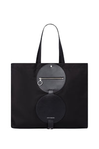 Sac Petit rafia à disque zippée - Black