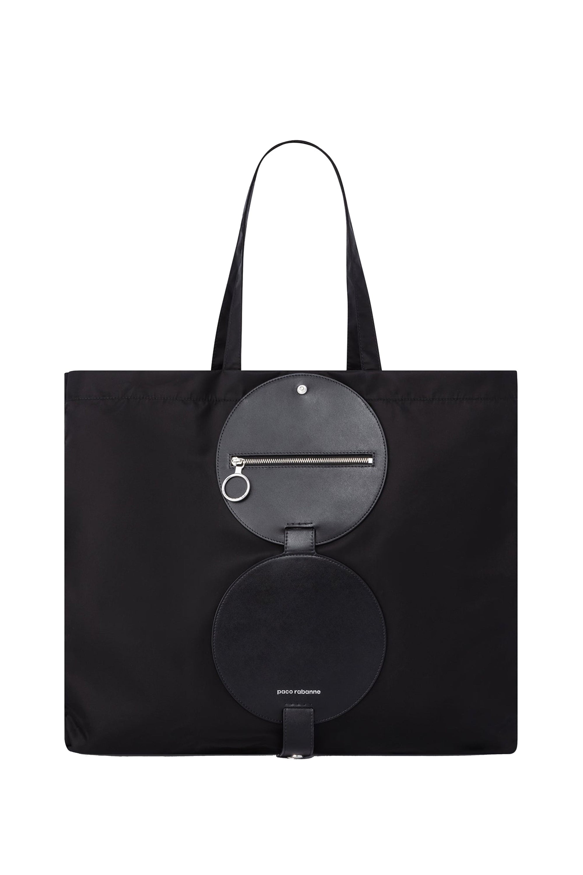 Sac Petit rafia à disque zippée - Black