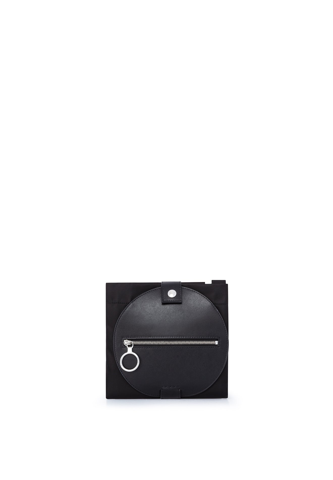 Sac Petit rafia à disque zippée - Black