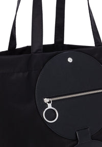 Sac Petit rafia à disque zippée - Black