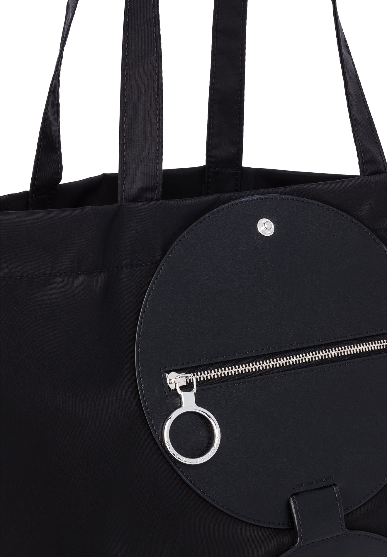 Sac Petit rafia à disque zippée - Black