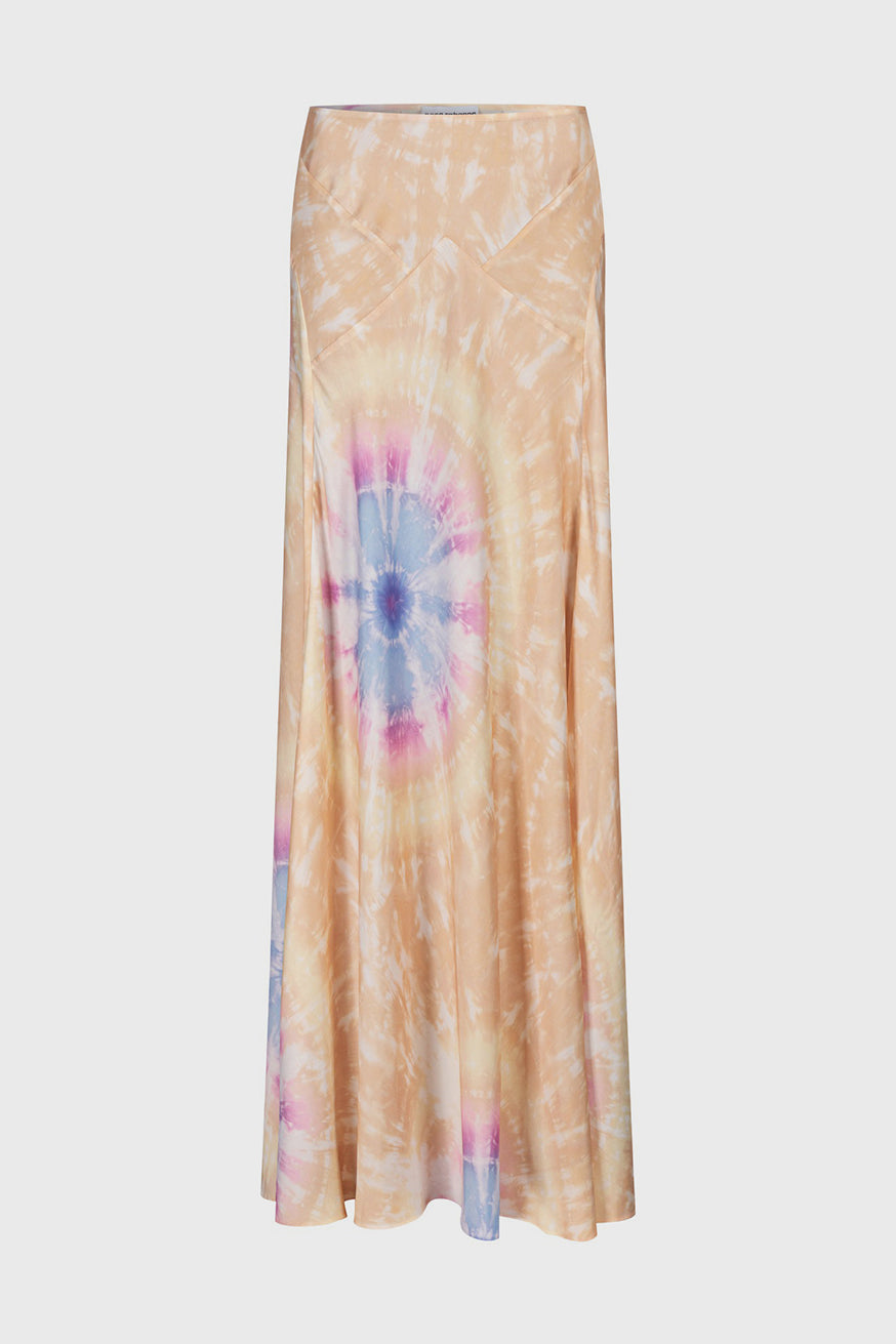 Jupe longue tie and dye - Peach Tie And Dye
