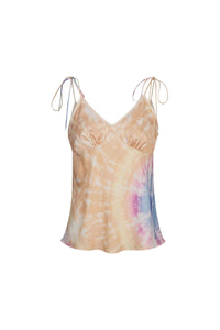 Top à fines bretelles Tie and Dye - Peach Tie And Dye
