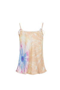 Top à fines bretelles Tie and Dye - Peach Tie And Dye