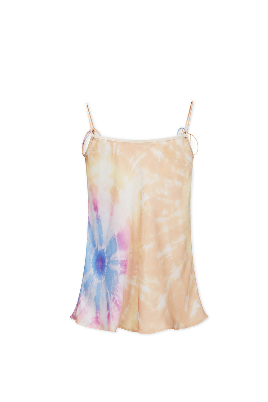Top à fines bretelles Tie and Dye - Peach Tie And Dye