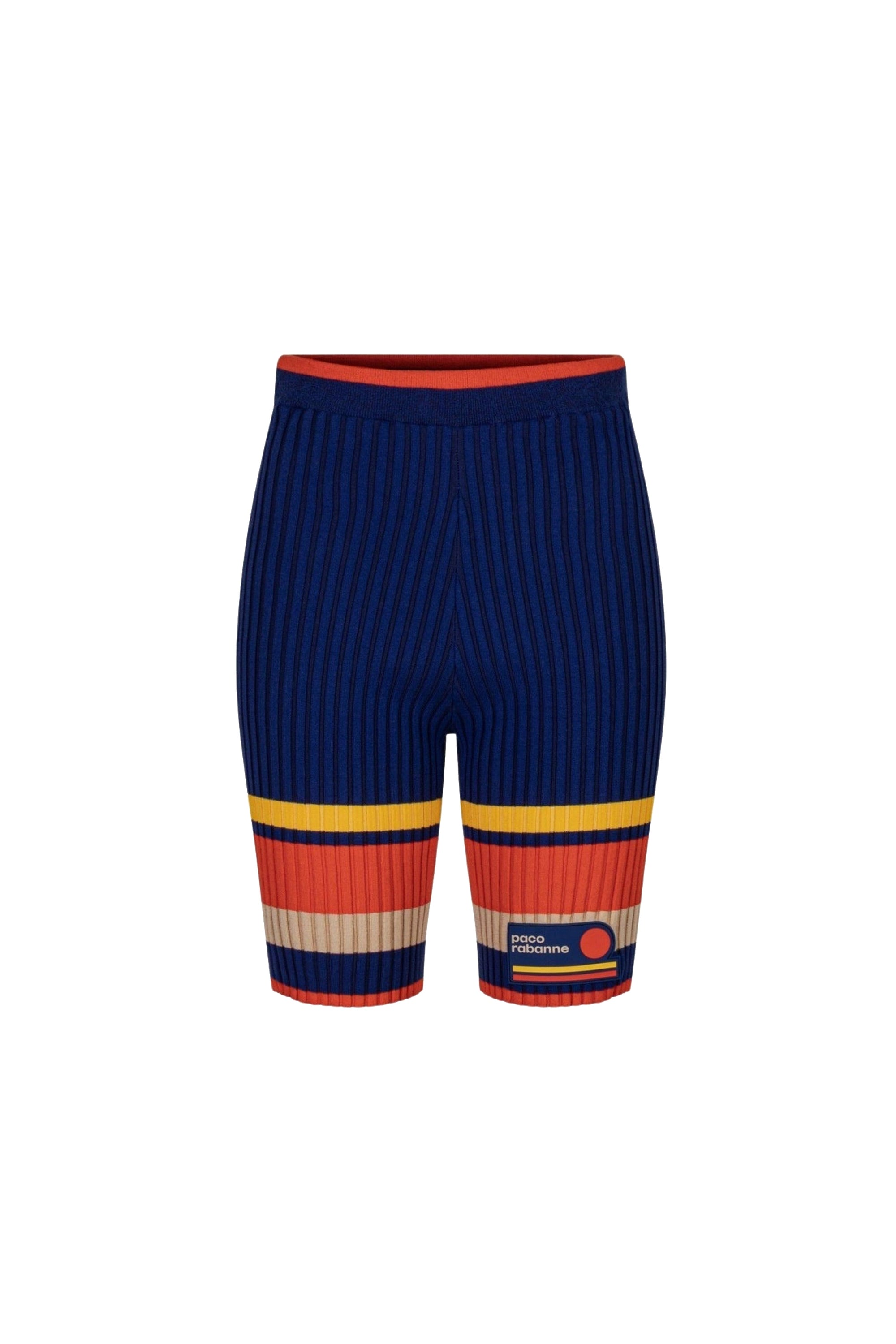 Cycliste côtelé tricolore - 70 S Tennis Stripes