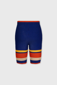 Cycliste côtelé tricolore - 70 S Tennis Stripes