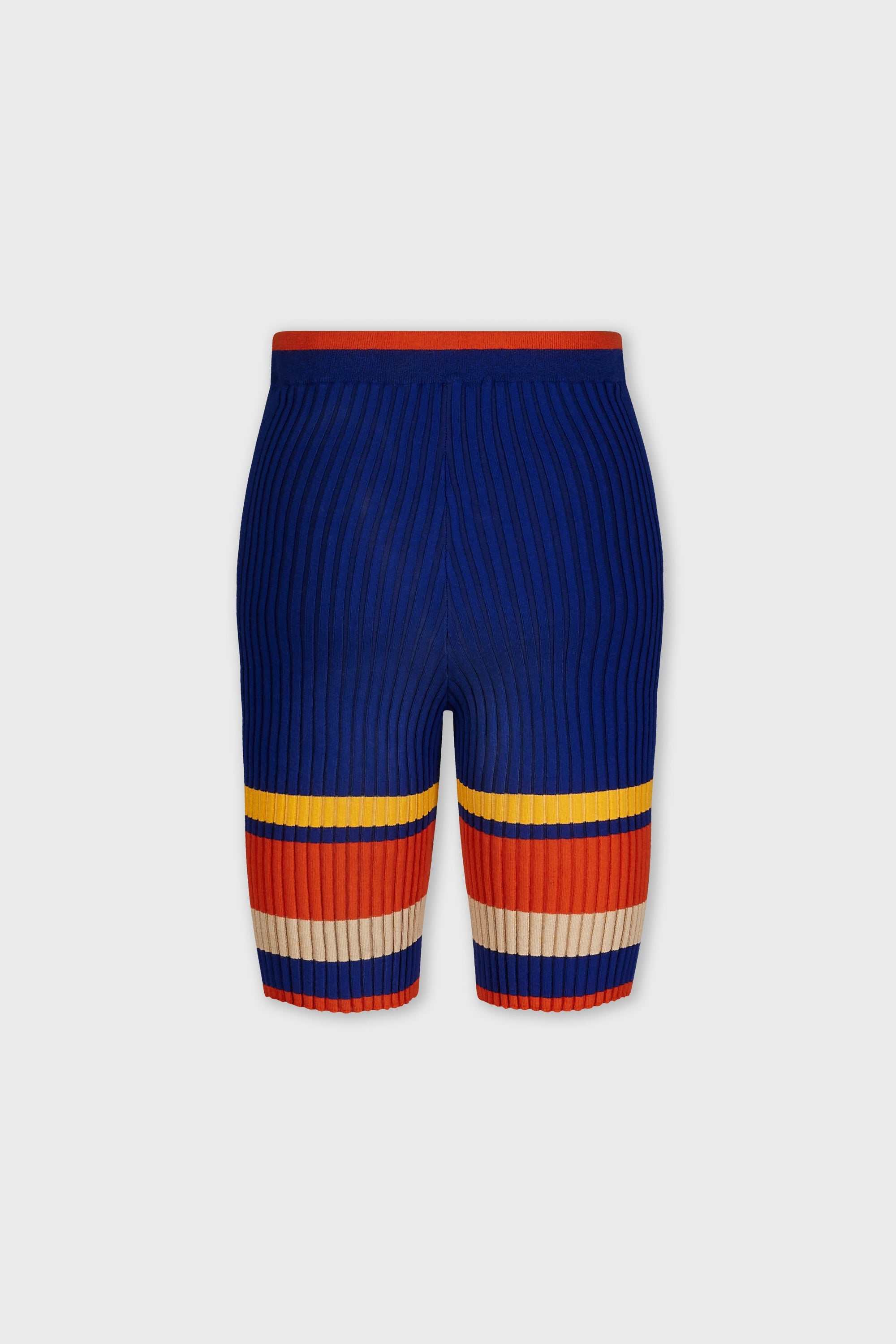 Cycliste côtelé tricolore - 70 S Tennis Stripes