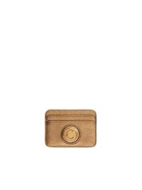 Porte-cartes Slide «C» en cuir - Gold