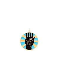 Pendentif pour petite maroquinerie en laiton - Gold