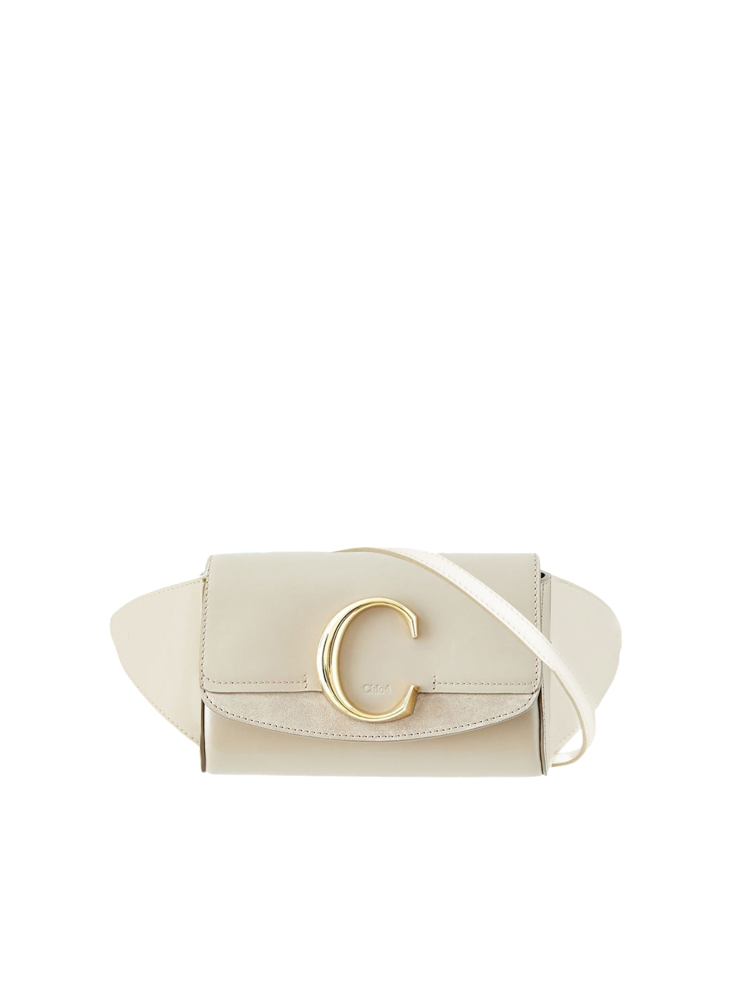 Sac ceinture Chloé «C» en cuir - Motty Grey