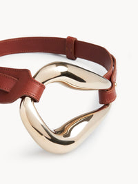 Ceinture Kiss en cuir - Caramel