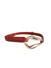 Ceinture Kiss en cuir - Caramel