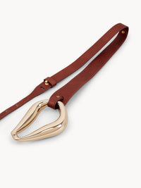 Ceinture Kiss en cuir - Caramel