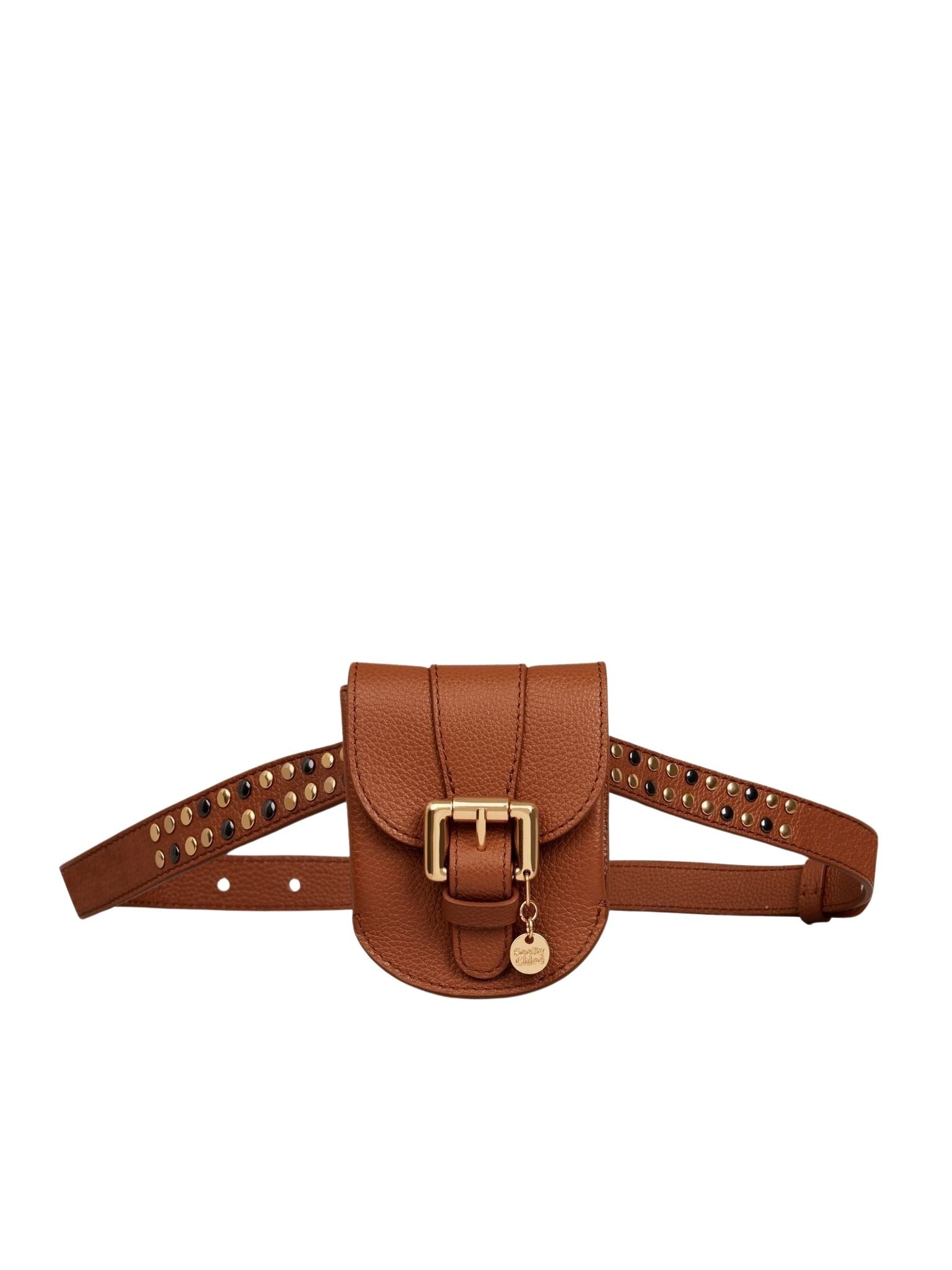 Sac ceinture Lesly en cuir - Caramello