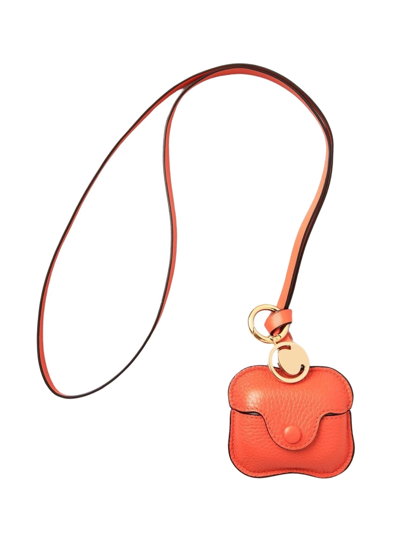Étui pour Airpods Pro Alphabet en cuir - Radiant Orange