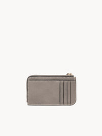 Porte-monnaie Edith avec fentes pour cartes en cuir - Cashmere Grey