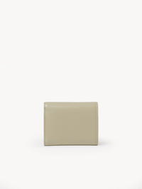 Portefeuille compact à trois volets Kiki en cuir - Slate Green