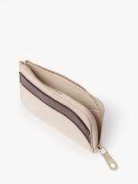 Porte-monnaie Kiki avec fentes pour cartes en cuir - Cement Pink