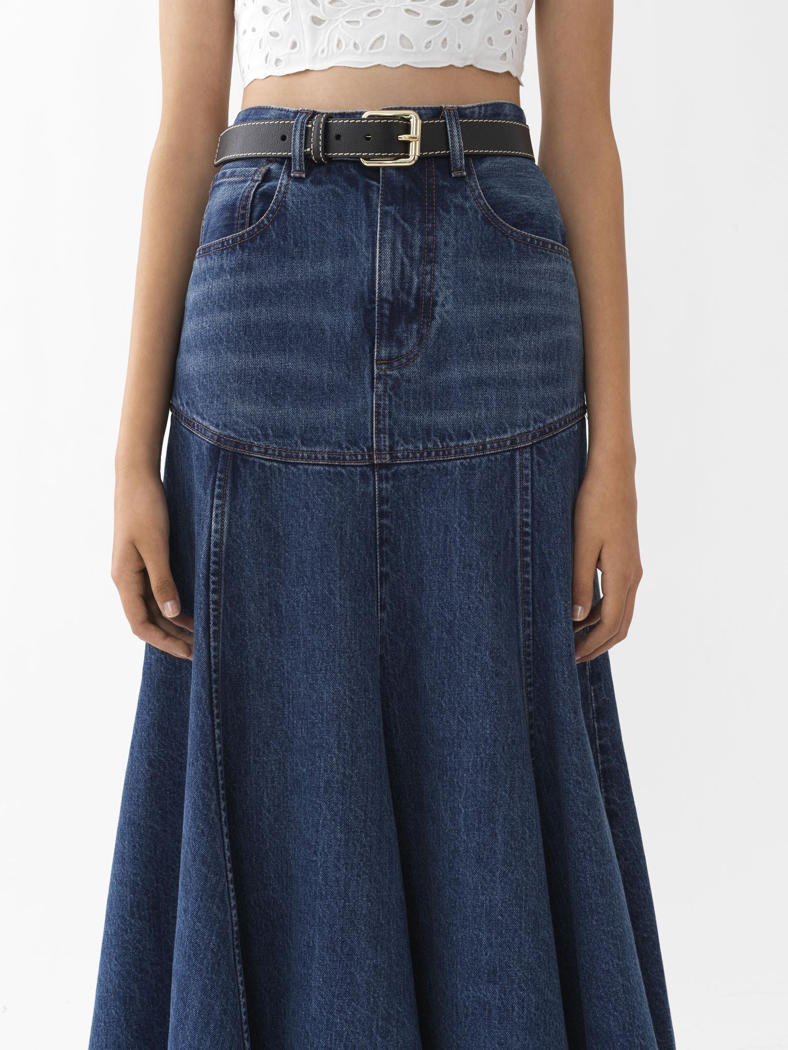 Ceinture Edith en cuir - Black