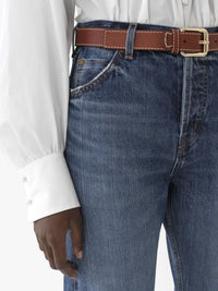Ceinture Edith en cuir - Sepia Brown