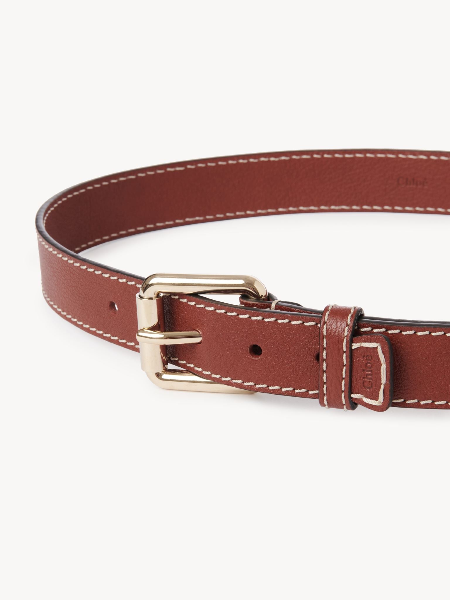 Ceinture Edith en cuir - Sepia Brown