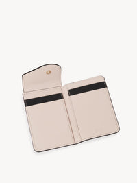 Porte-cartes à rabat Kiki en cuir - Black