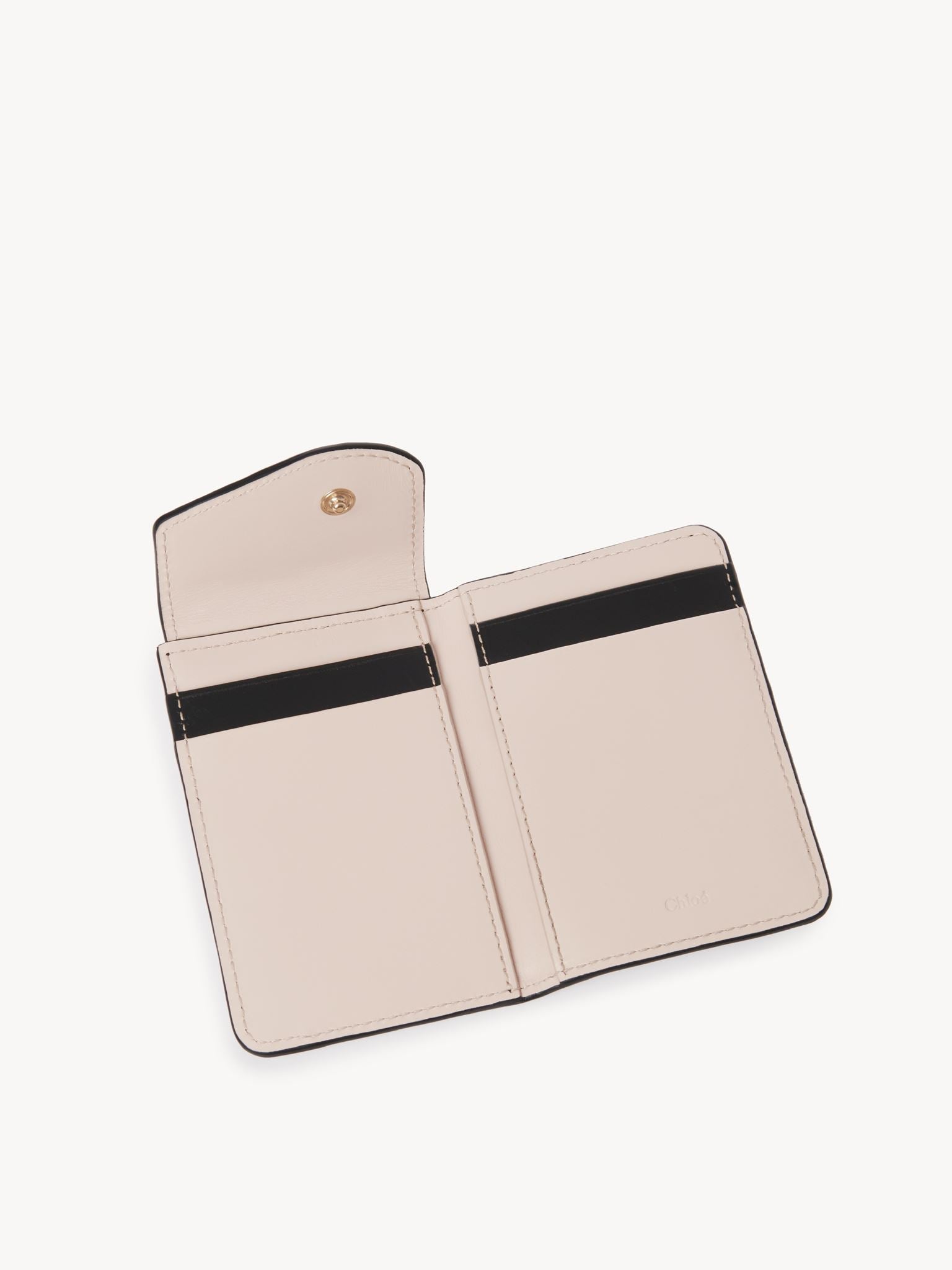 Porte-cartes à rabat Kiki en cuir - Black