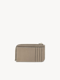 Porte-monnaie Darryl avec fentes pour cartes en cuir - Motty Grey
