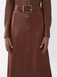 Ceinture Joe en cuir - Suntan Brown
