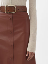 Ceinture Joe en cuir - Suntan Brown