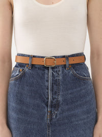 Ceinture Joe en cuir végétal - Sandy Beige