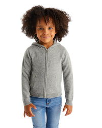 Hoodie zippé From Future à inscriptions en cachemire - Dark Heather Gray