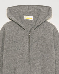 Hoodie zippé From Future à inscriptions en cachemire - Dark Heather Gray