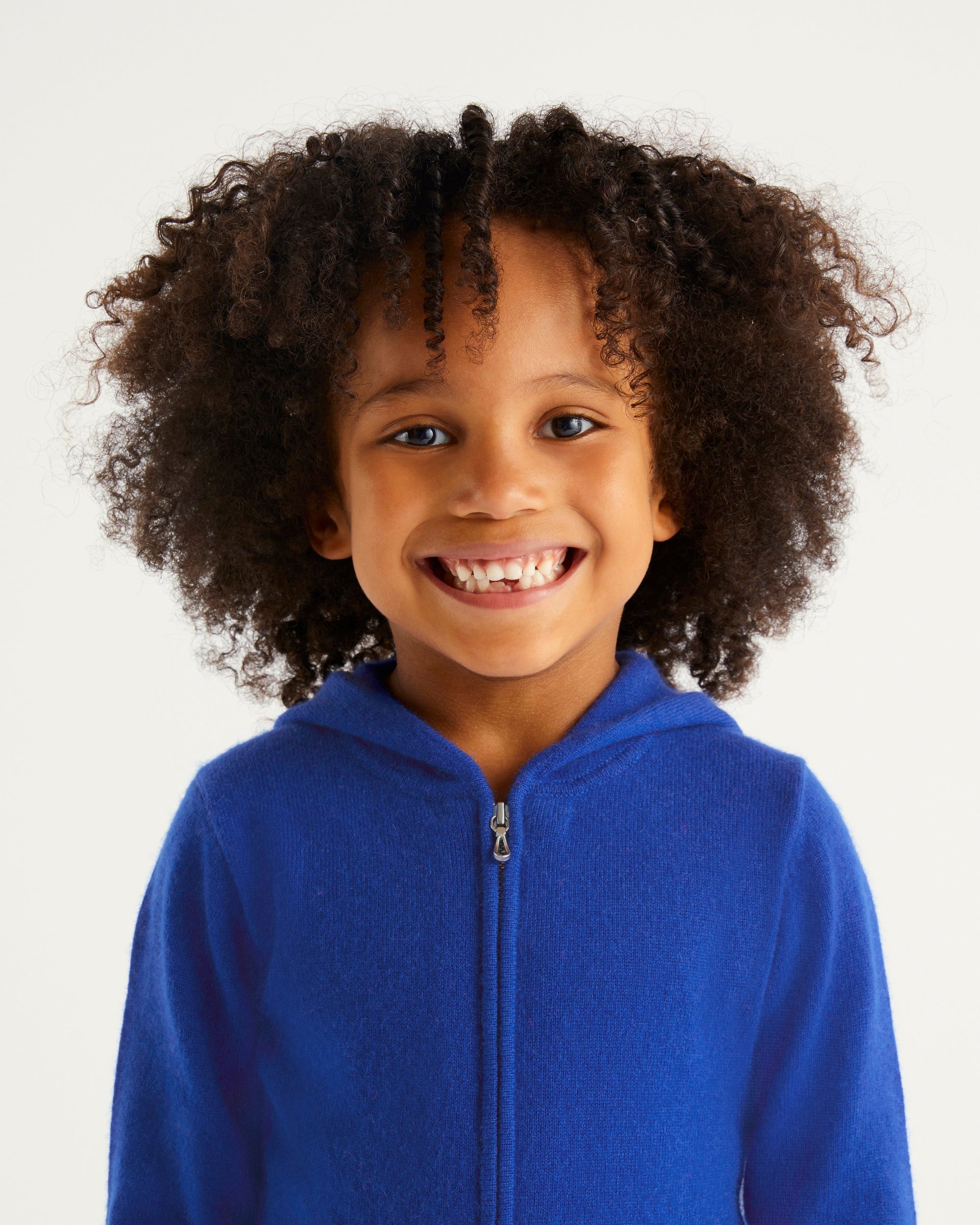 Hoodie zippé From Future à inscriptions en cachemire - Electric Blue