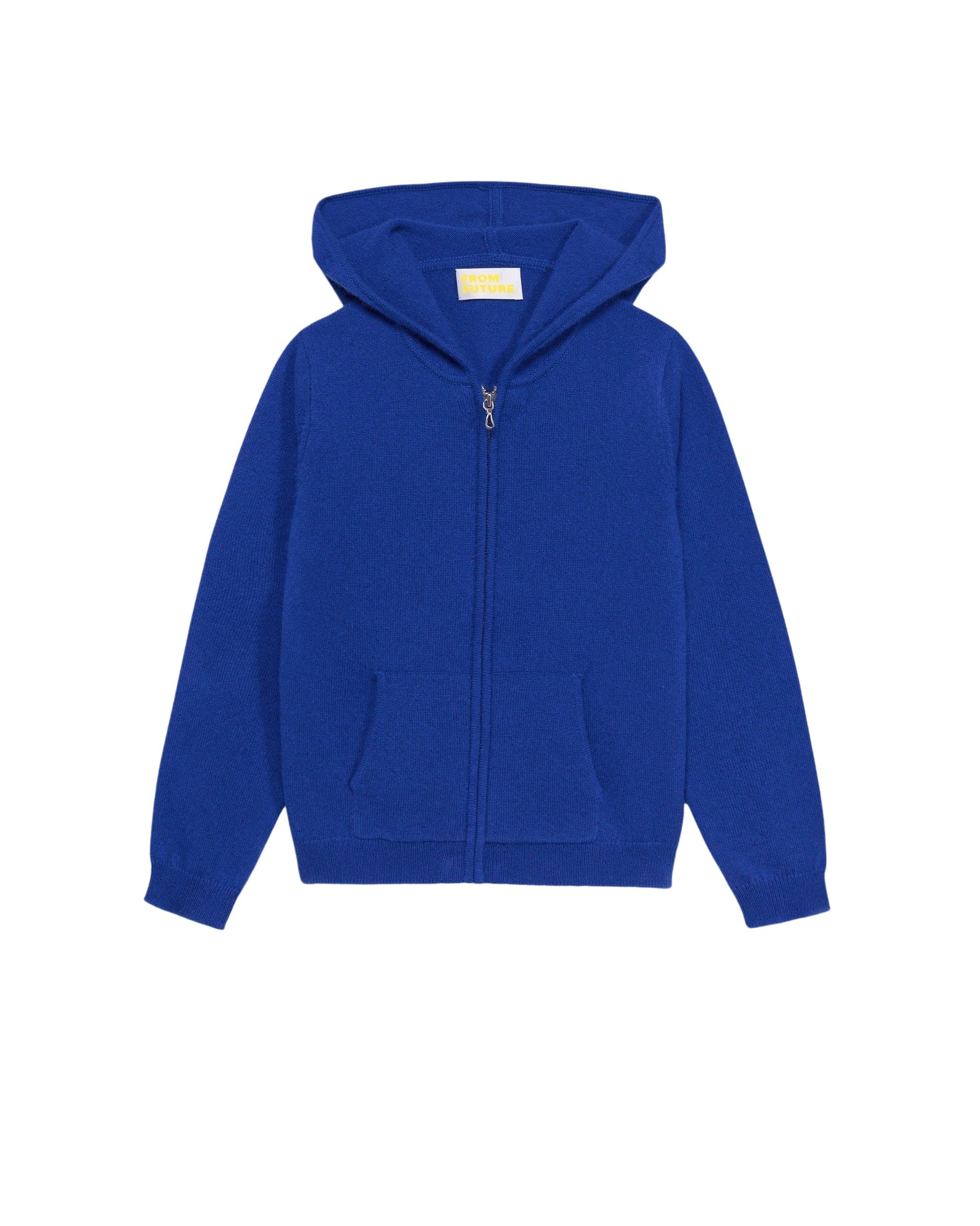 Hoodie zippé From Future à inscriptions en cachemire - Electric Blue