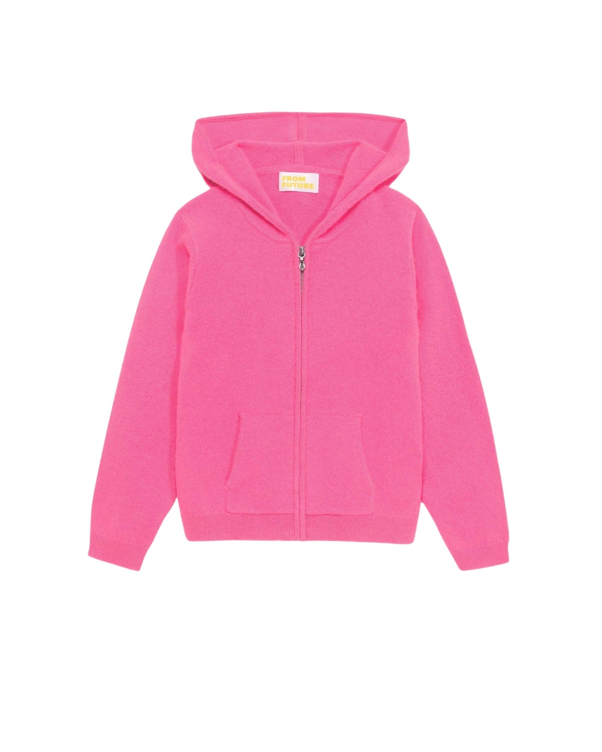 Hoodie zippé From Future à inscriptions en cachemire - Crazy Pink