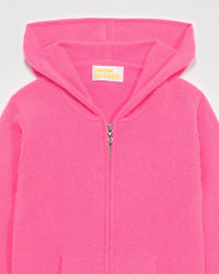 Hoodie zippé From Future à inscriptions en cachemire - Crazy Pink