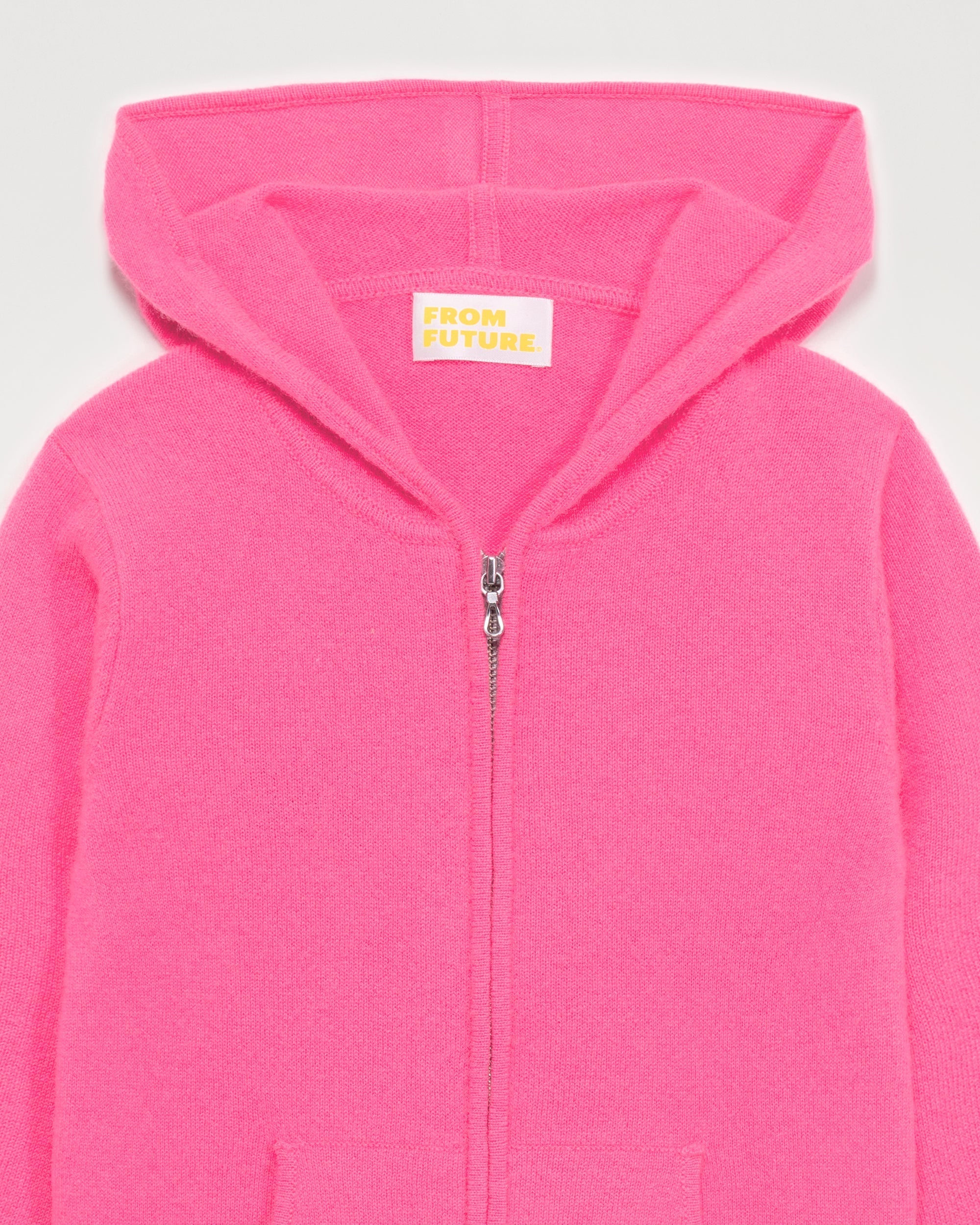 Hoodie zippé From Future à inscriptions en cachemire - Crazy Pink