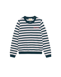 Pull marinière From Future Kids en cachemire - Moonlight Blue