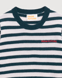 Pull marinière From Future Kids en cachemire - Moonlight Blue